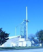 Antenna in church under construction