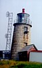 Monhegan lighthouse and microwave dishes